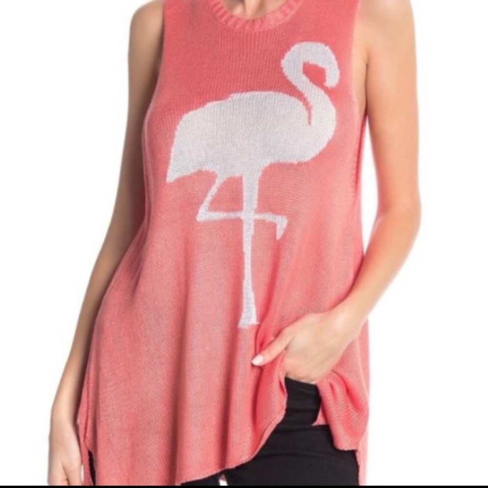 NWT Show Me Your Mumu Owen Tank Knit - in Papaya Flamingo